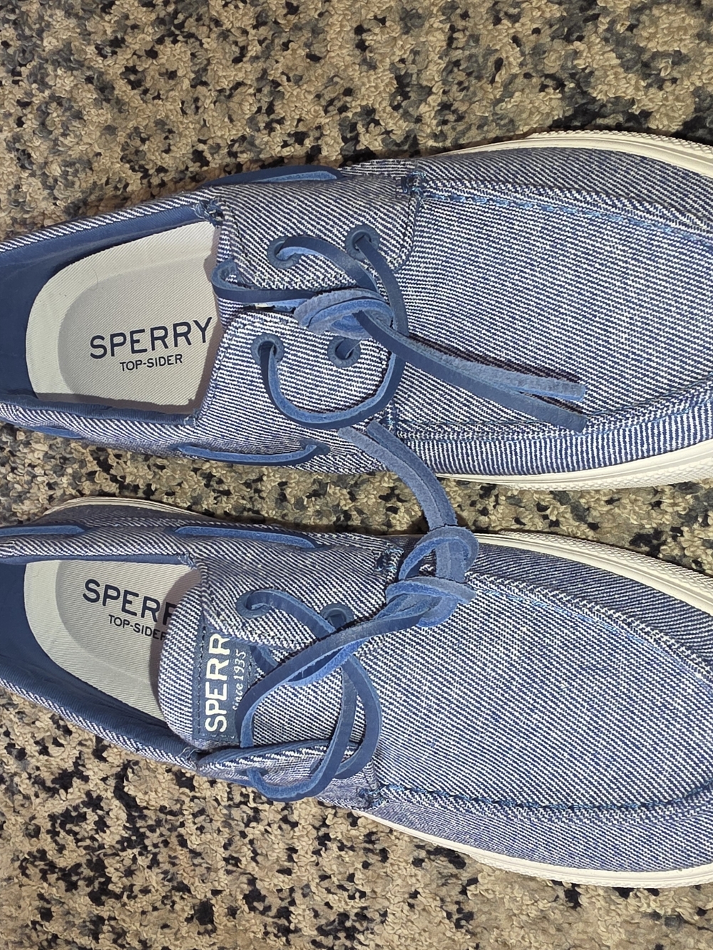 Sperry Men's Light Blue Canvas Boat Shoes
